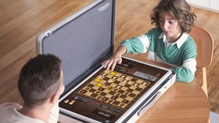 playing games on a portable touch screen