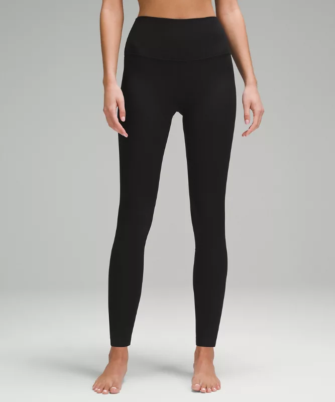 Lululemon Align&amp;trade; High-Rise Ribbed Pant 28&quot; - Black - 0