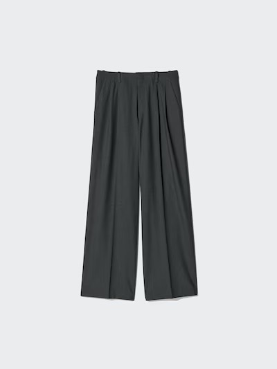 Uniqlo, Smart Pleated Wide Trousers