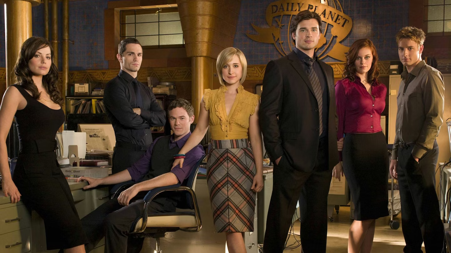 Screenshots from the superhero show "Smallville"
