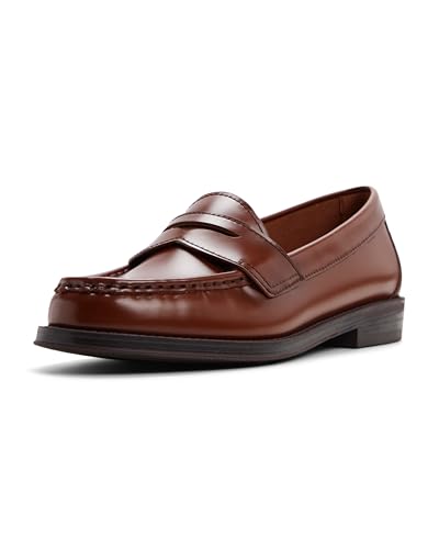 G.h. Bass &amp;amp; Co. Women's Mabel Leather Penny Loafer, Dark Brown, 8