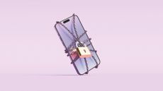 smartphone with padlock
