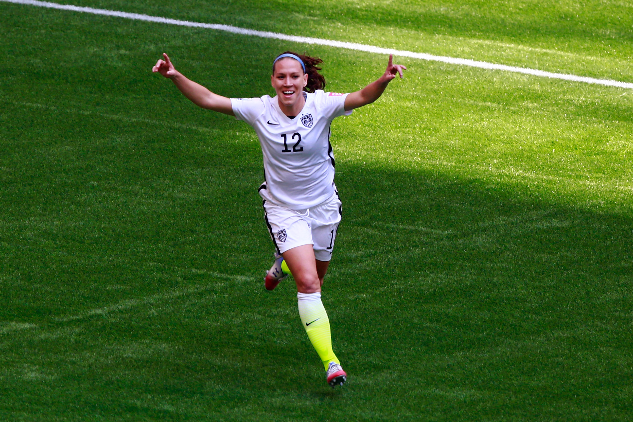 Lauren Holiday celebrating