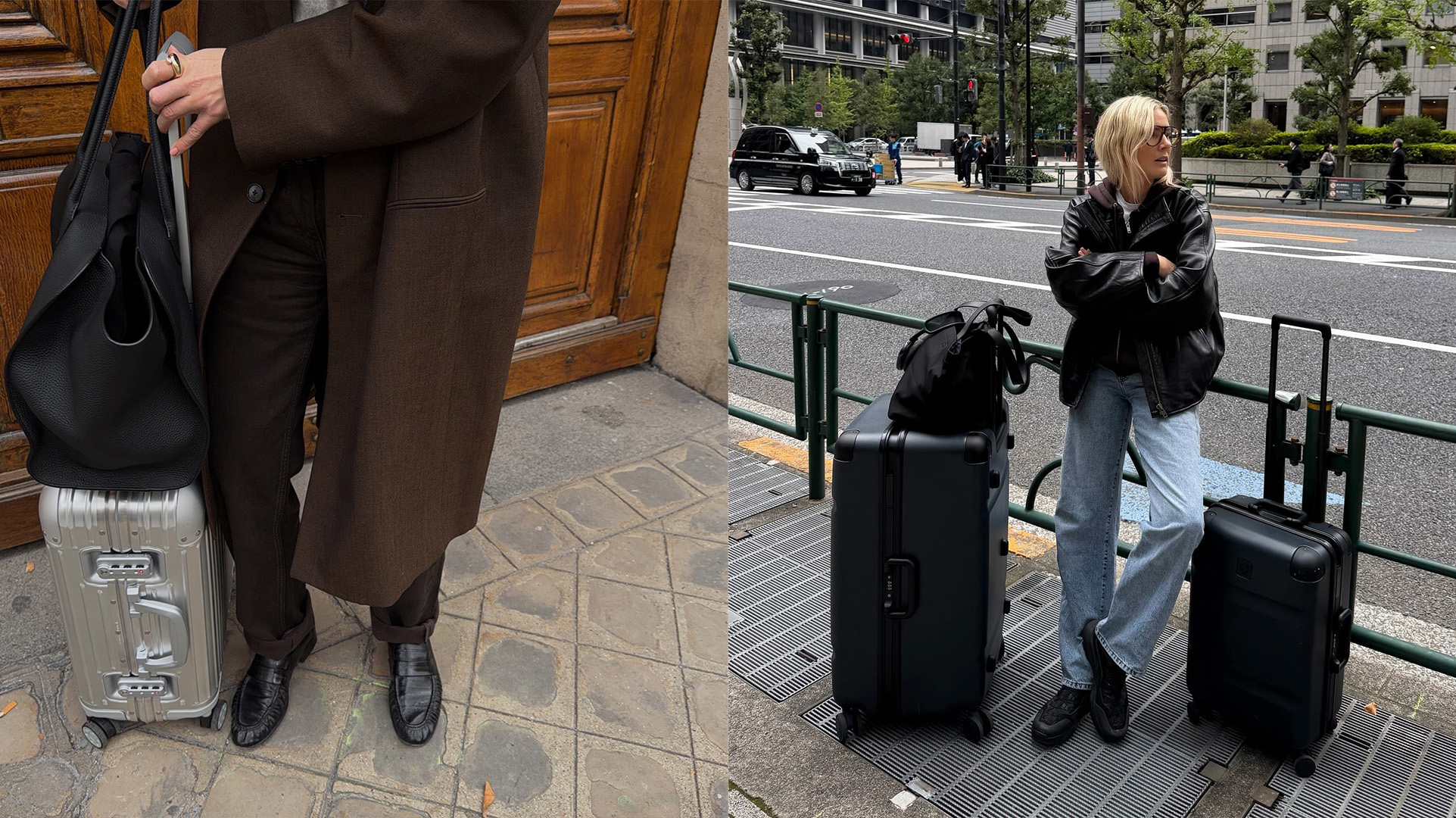 Influencers with luggage