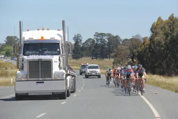 Prime movers? GreenEdge head out onto the highway