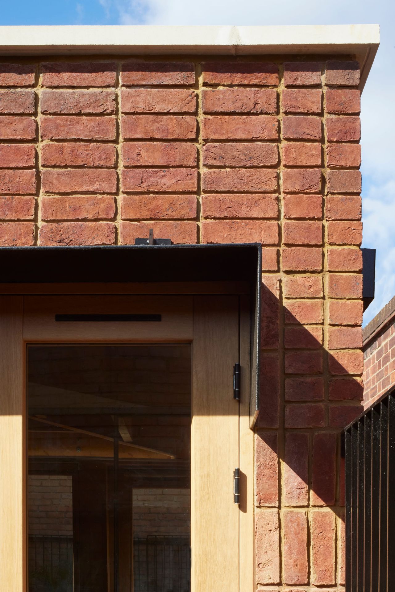 Brickwork around a doorway