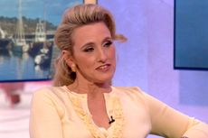BBC The One Show with Grace Dent in a butter yellow outfit