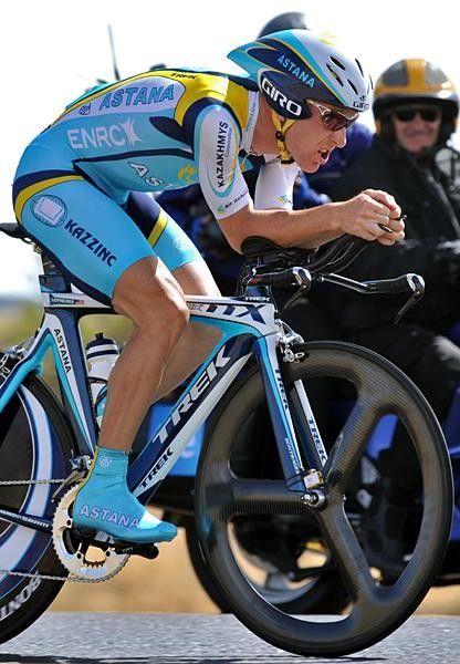 Leipheimer is a really strong time trialler and he won both Vuelta time trials