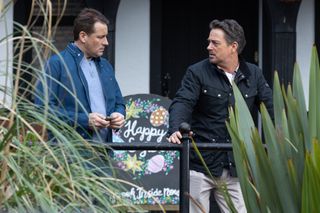 Tony Hutchinson and Dave Chen-Williams in Hollyoaks.