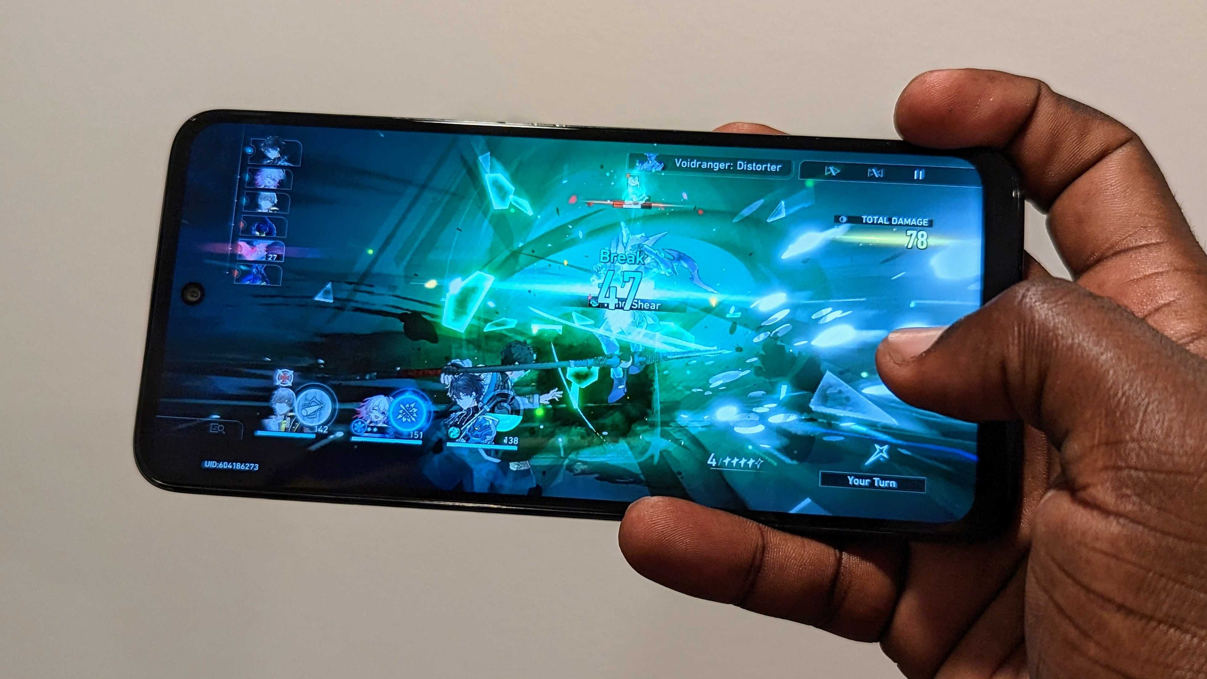 Playing Honkai Star Rail on the Moto G 5G (2023)