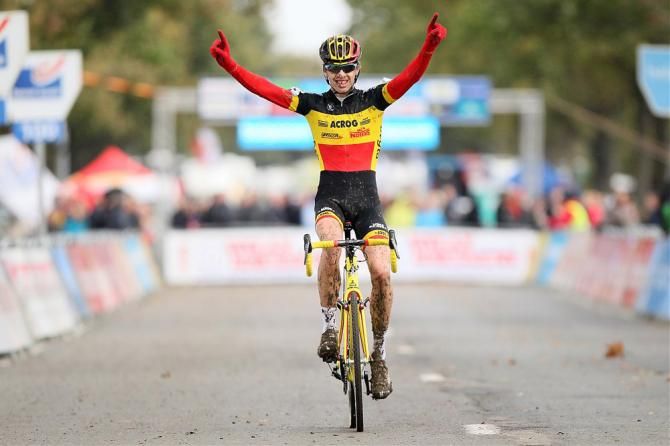 Belgian junior champion Yannick Peeters prevailed at Koppenbergcross