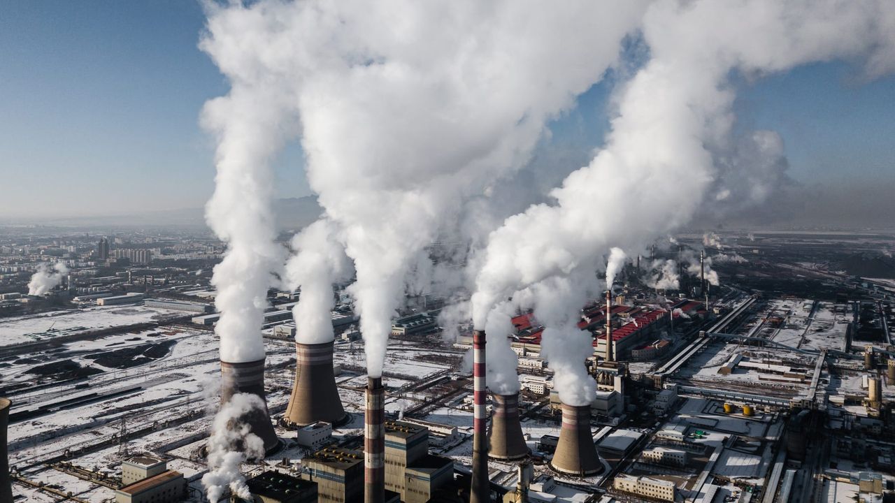 Coal plant in China.