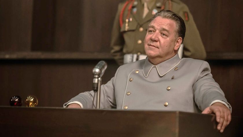 Russell Crowe as Hermann Göring in &quot;Nuremberg&quot; (2025).