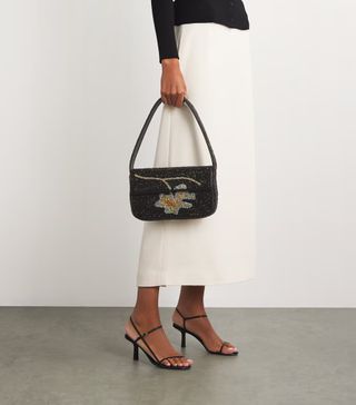 STAUD, Beaded Tommy Shoulder Bag