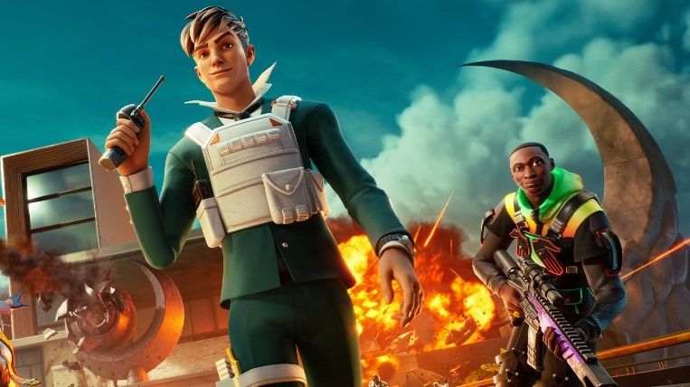 Key art of Nolan Chance and Khaby Lame in Fortnite Chapter 4 Season 4.