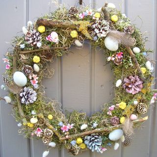original spring easter wreath