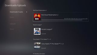 PS5 Download History