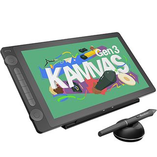 Product shot of Huion Kamvas 16, one of the best drawing tablets