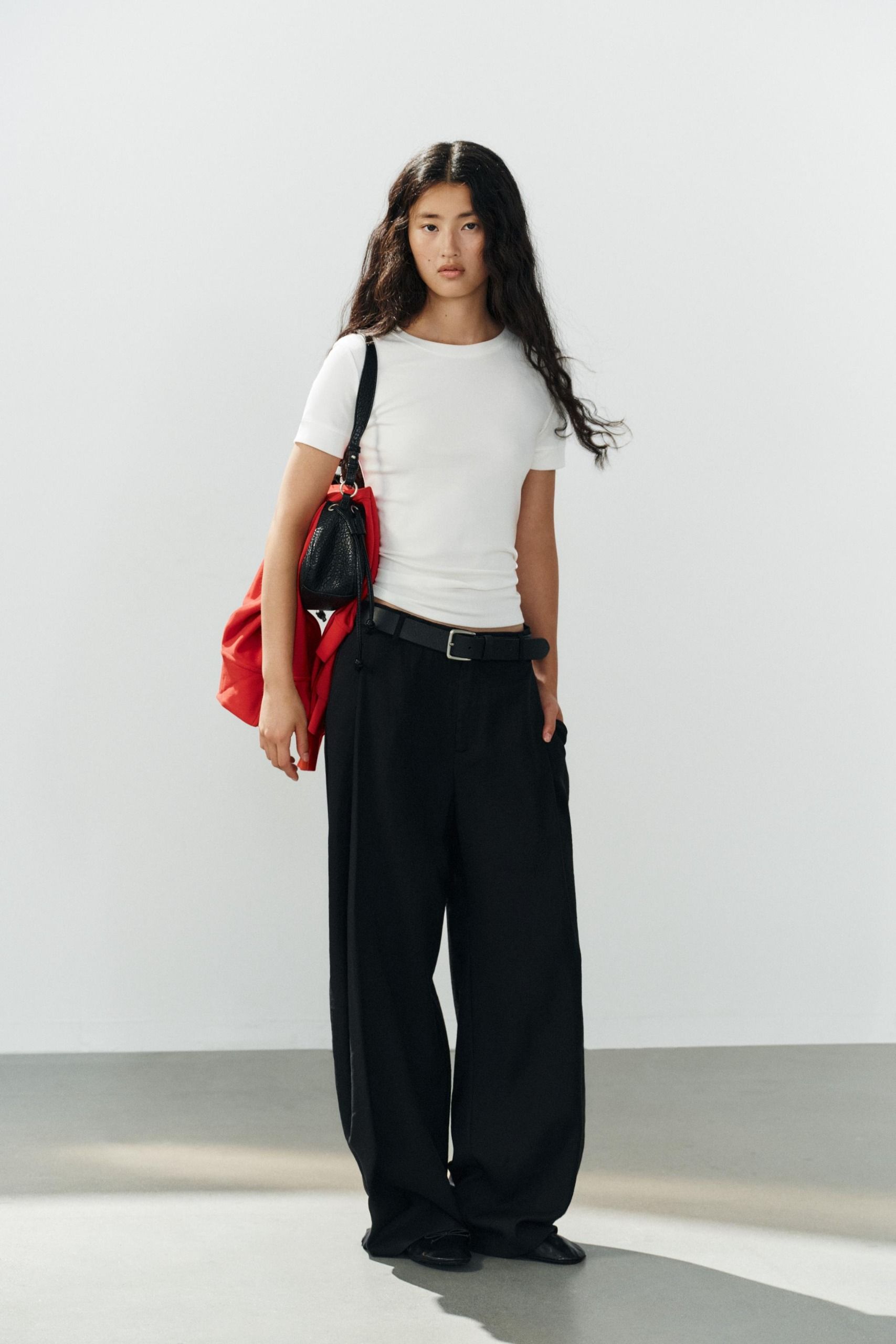 ZARA, Flowy Pleated Pants