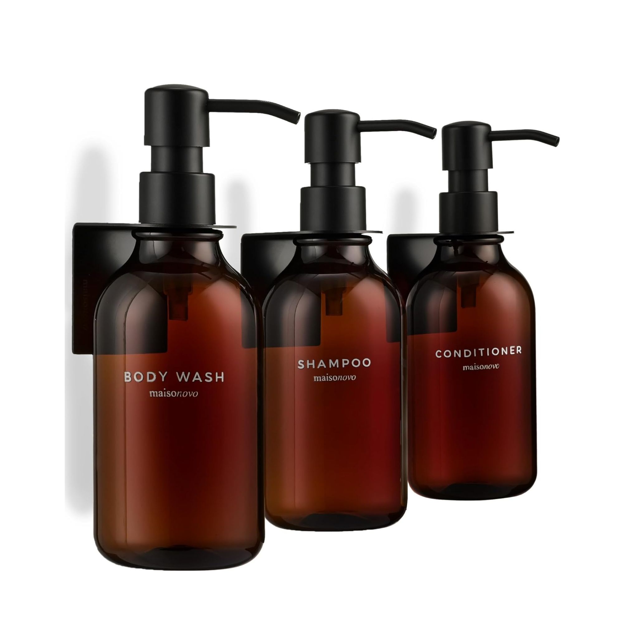 MaisoNovo Shampoo and Conditioner Dispenser Set of 3