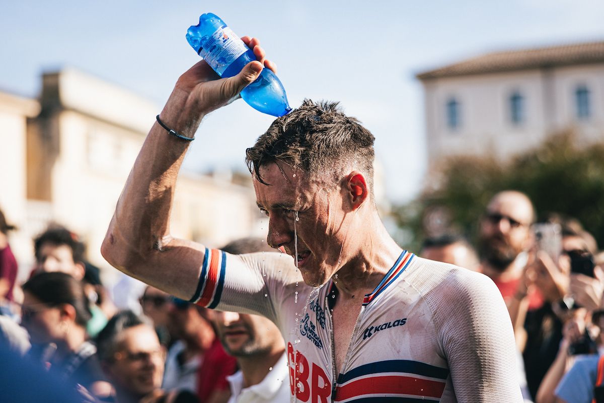 Connor Swift of Great Britain after claiming Bronze