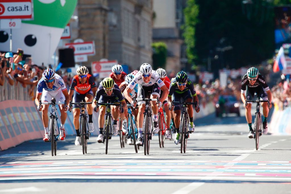 The stage 15 sprint in Bergamo