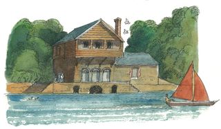 The boathouse at Agatha Christie's house, Greenway, near Dartmouth. ©Matthew Rice/Country Life