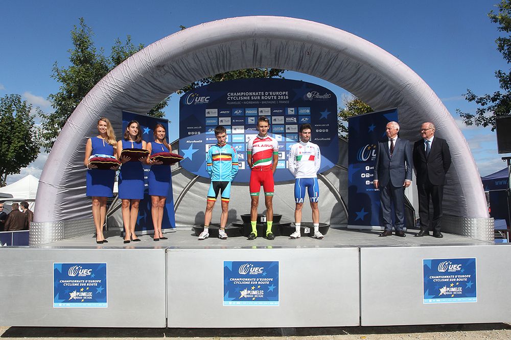 The European championships U23 podium