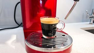 KitchenAid Artisan Espresso Machine with cup
