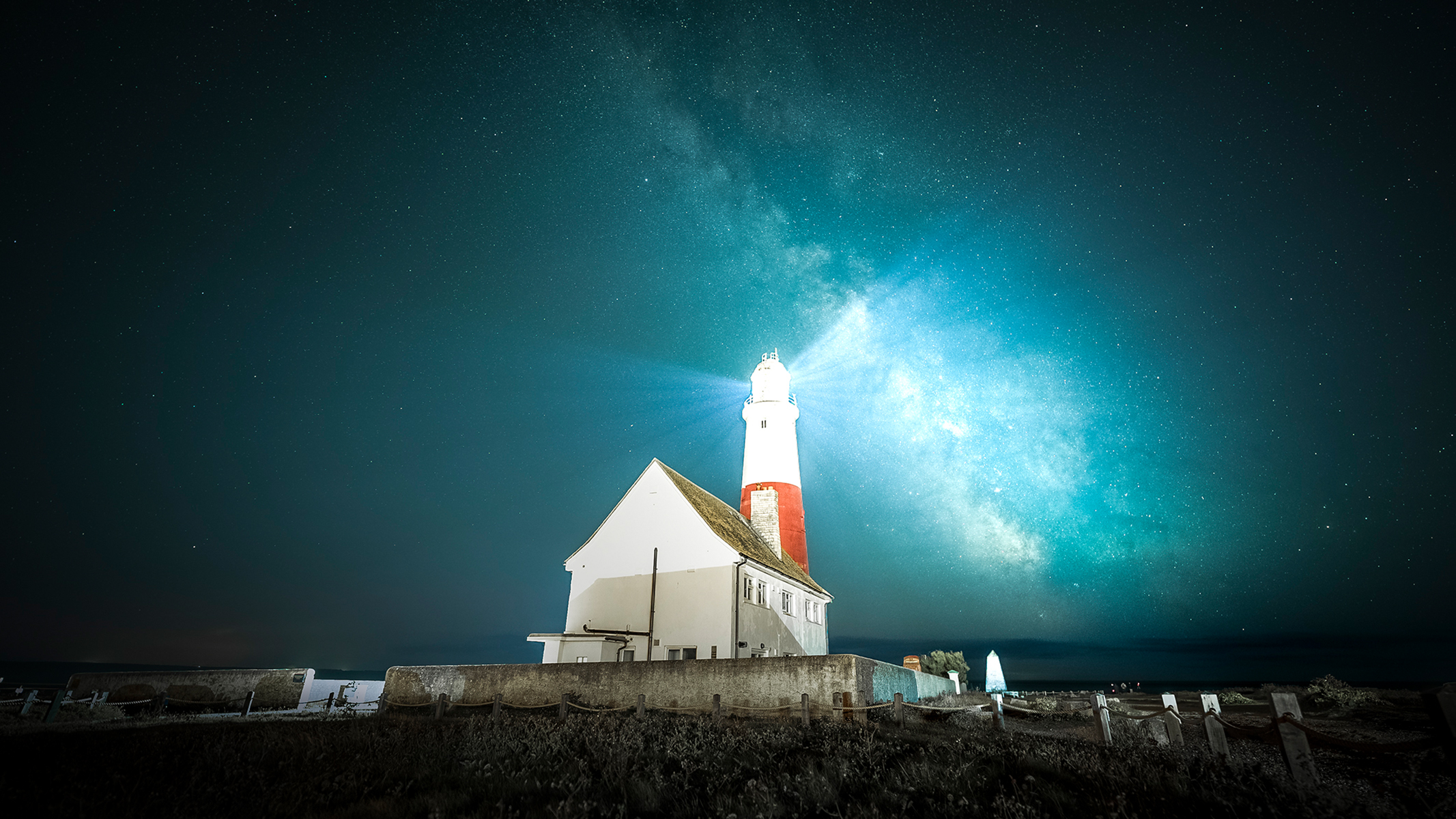 The Milky Way captured from Portland Bill Lighthouse - Dorset, UK