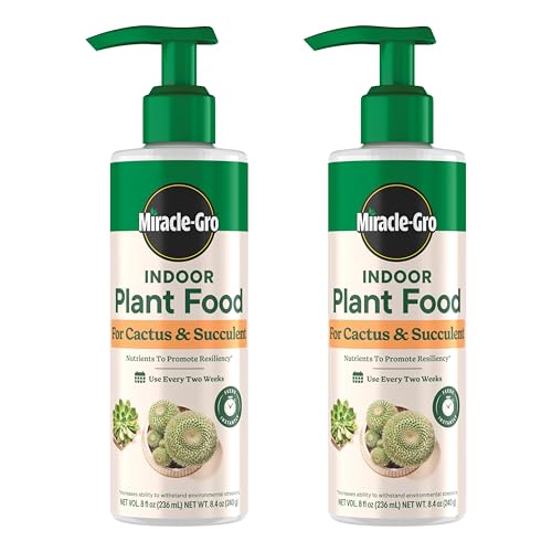 Miracle-Gro Indoor Plant Food for Cactus &amp;amp; Succulent, 8 Fl. Oz. (2-Pack)