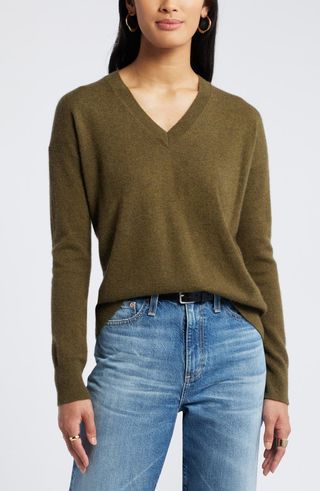 V-Neck Cashmere Sweater