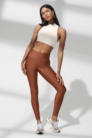 High-Waist Airlift Legging in Rust by Alo Yoga