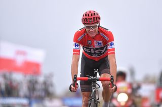 Chris Froome crossed the stage 20 finish line at the Vuelta