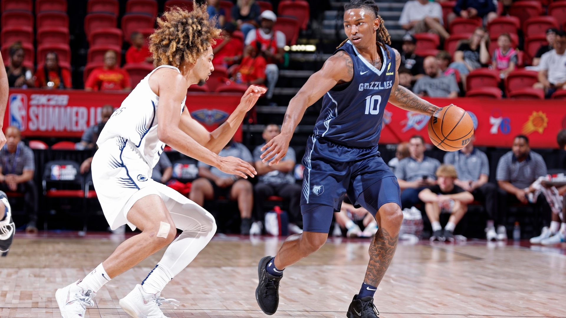 The Grizzlies playing the Clippers in the NBA Summer league 