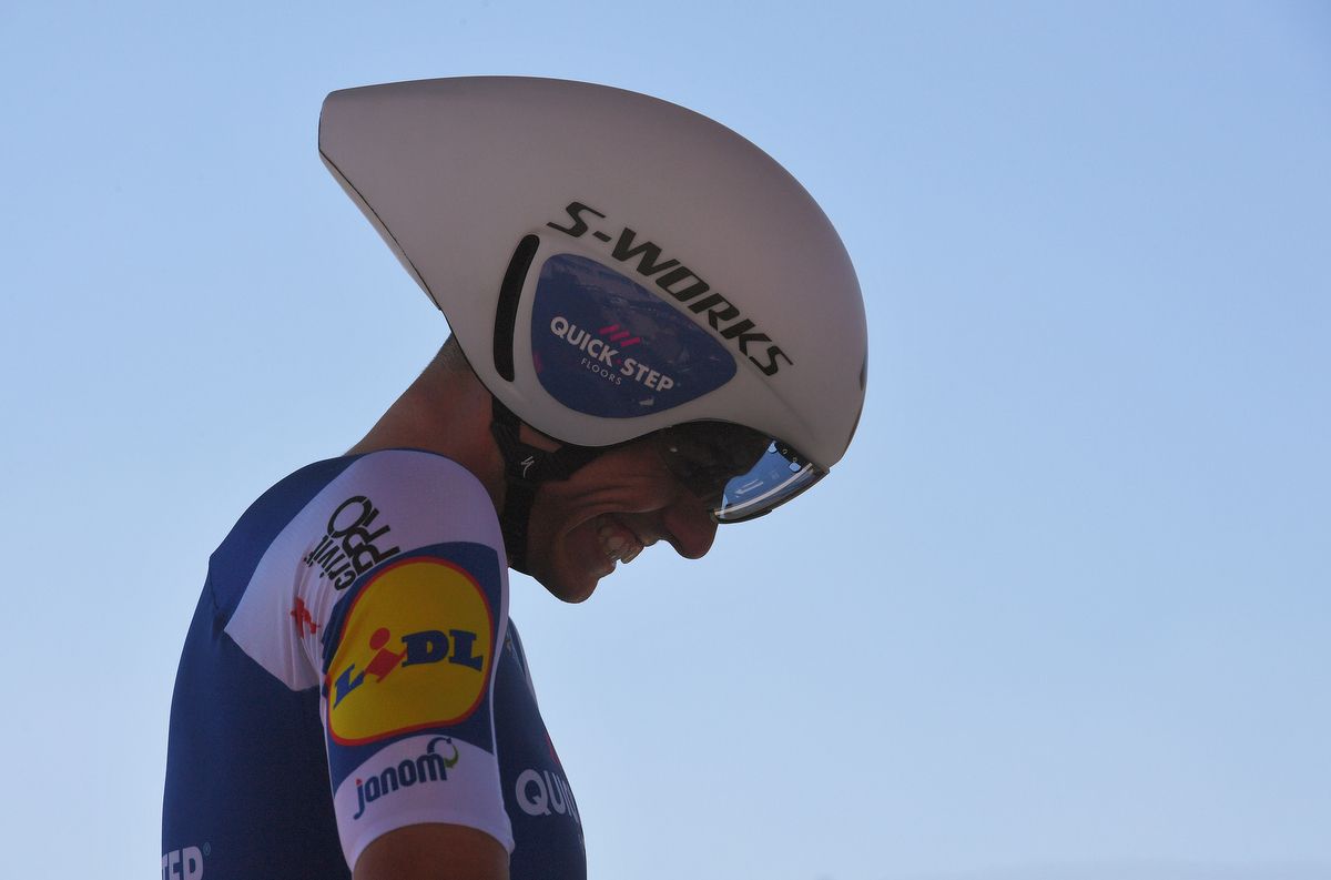Enric Mas enjoys a smile before starting the TT