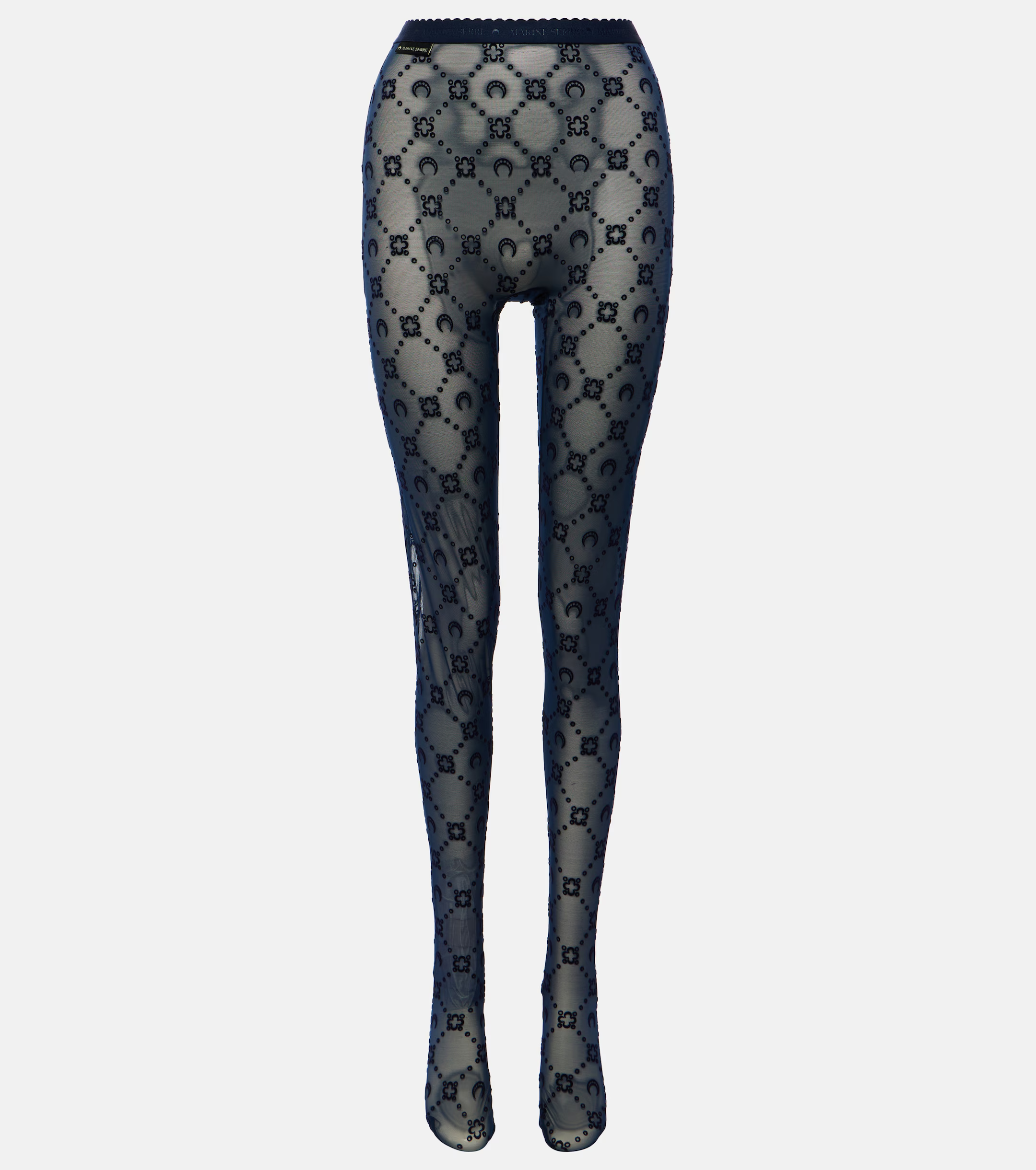 Marine Serre, Moon Mesh Tights
