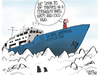 Editorial cartoon global warming