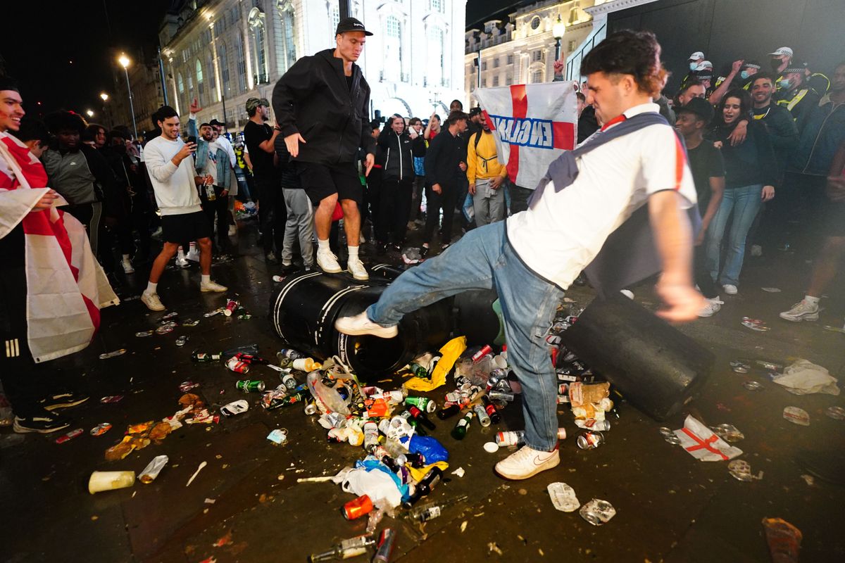 Fans watching Italy v England – UEFA Euro 2020 – Final