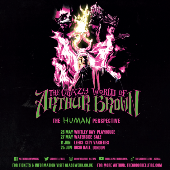 God of Hellfire Arthur Brown announces live dates for May and June Louder