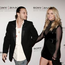 hollywood february 08 singer britney spears r and husband kevin federline arrive at the sony bmg grammy party held at the hollywood roosevelt hotel on february 8, 2006 in hollywood, california photo by vince buccigetty images