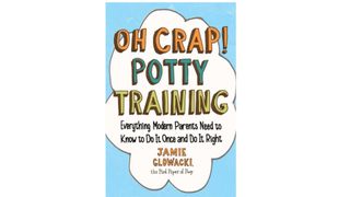 Image of a blue book as part of the best potty training books