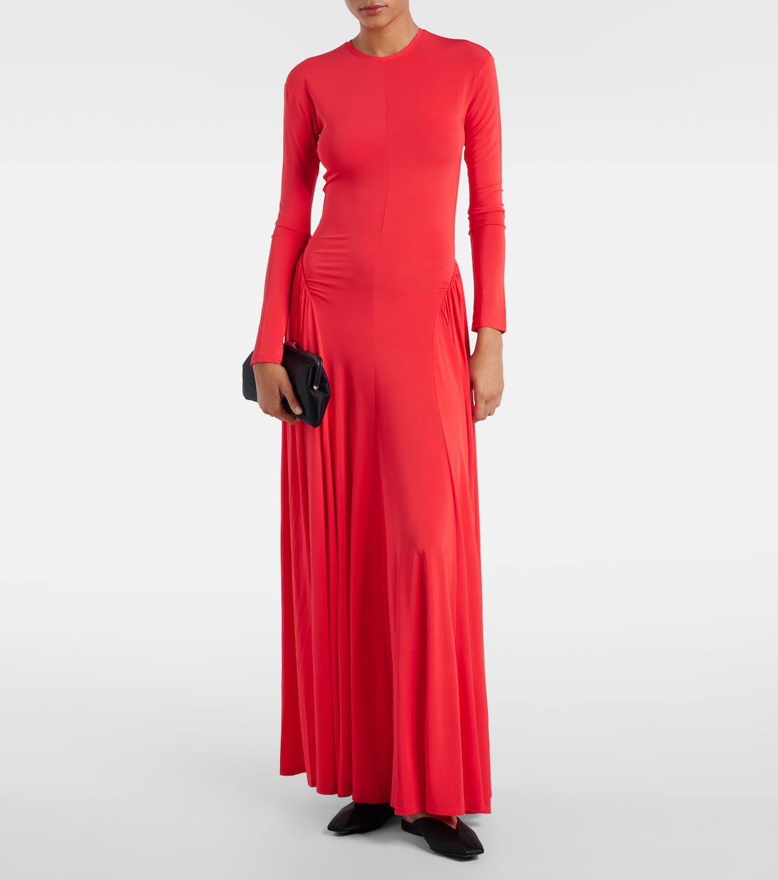 Orea Jersey Maxi Dress in Red - Tove