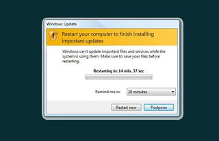Windows Update automatically reboots