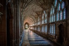 Gloucester Cathedral's cloisters.