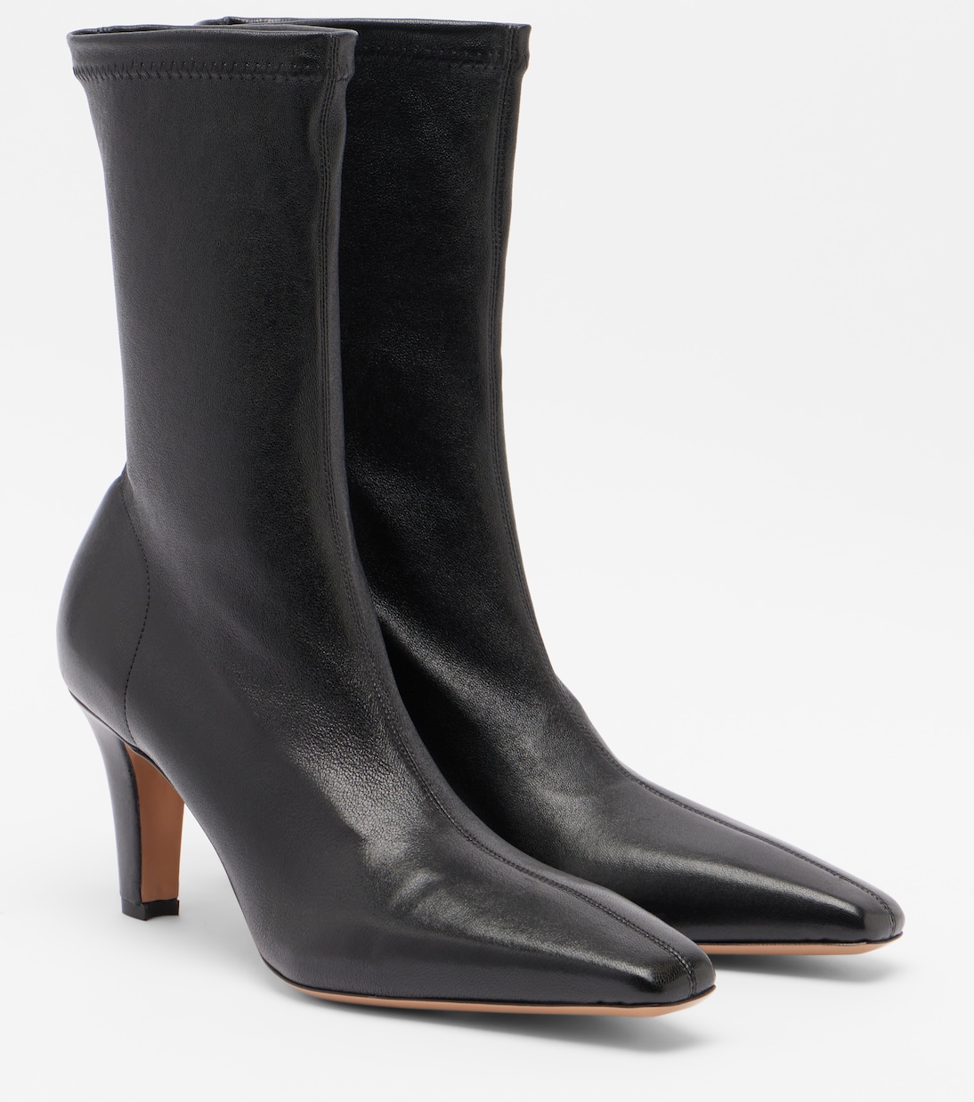 Belle 75 Leather Ankle Boots