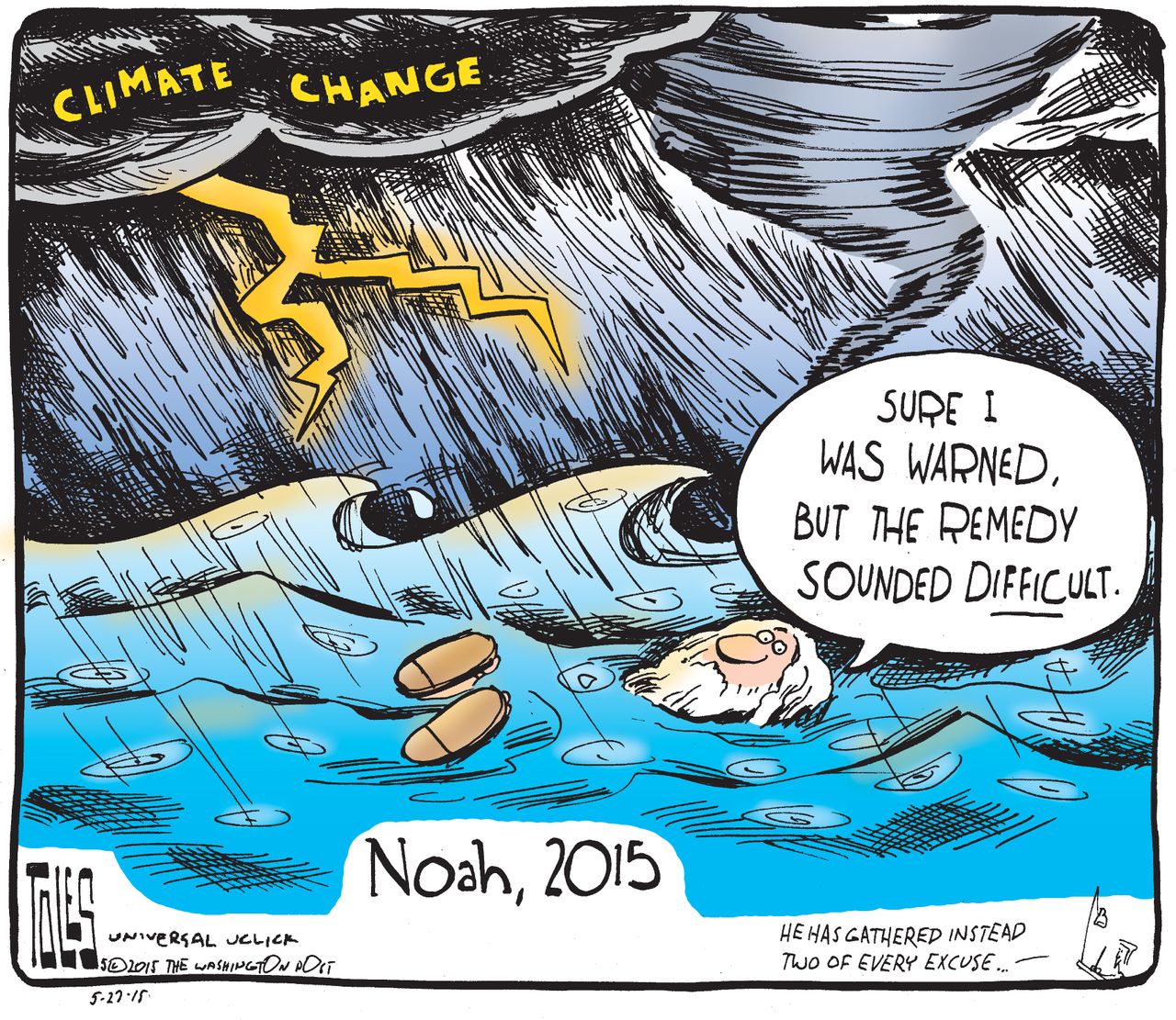 Editorial cartoon World Climate Change