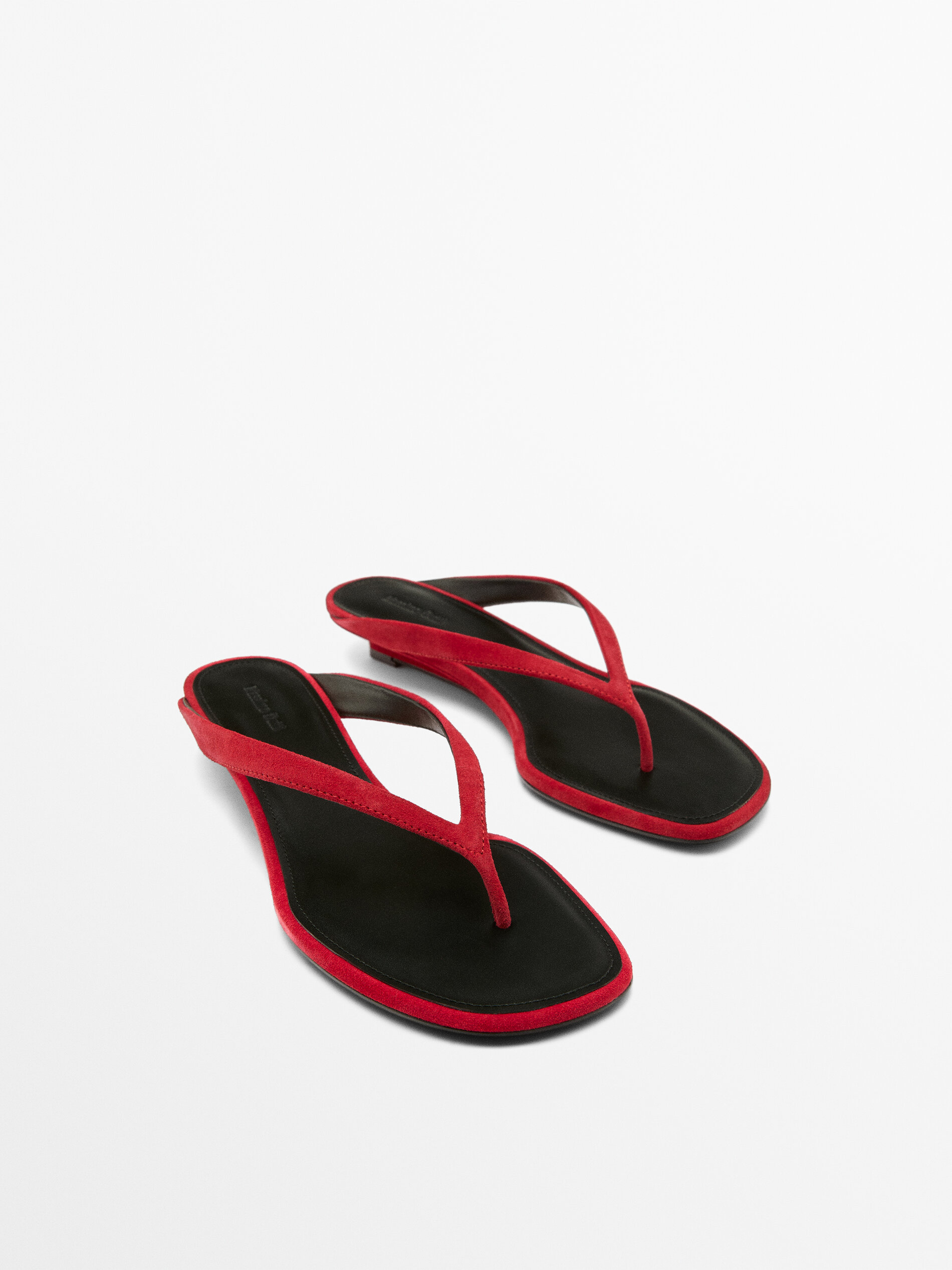 Mid-Heel Sandals With Toe Divider
