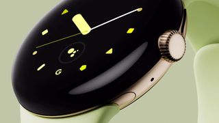 Imagen de prensa del Google Pixel Watch en verde antes del lanzamiento