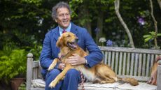 Monty Don with his dog, Ned